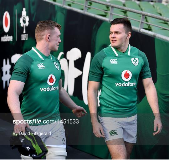 Ireland Rugby Captain's Run and Press Conference