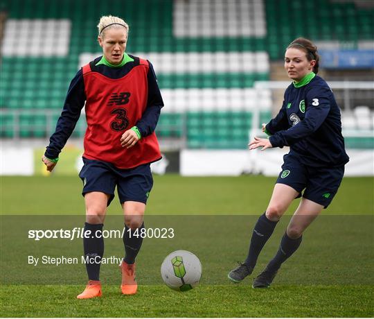 Republic of Ireland WNT Squad Training and Press Conference