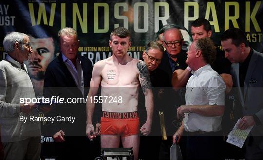 Windsor Park Boxing Weigh Ins