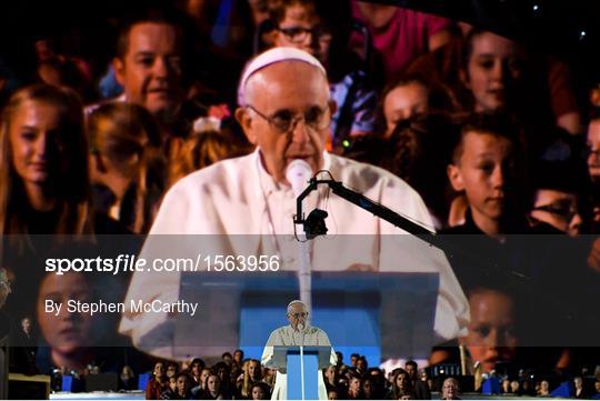 Pope Francis Address The Festival Of Families at Croke Park