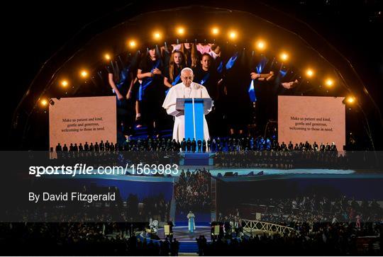 Pope Francis Address The Festival Of Families at Croke Park