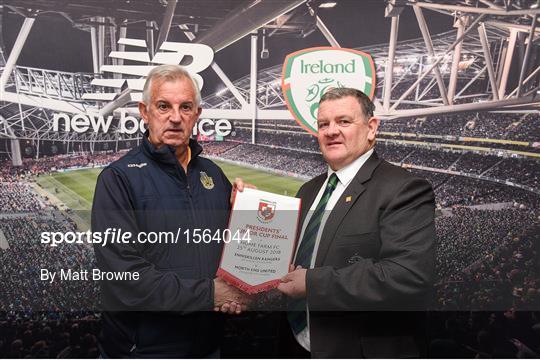 North End United v Enniskillen Rangers - President's Junior Cup Final