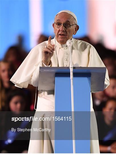 Pope Francis Address The Festival Of Families at Croke Park