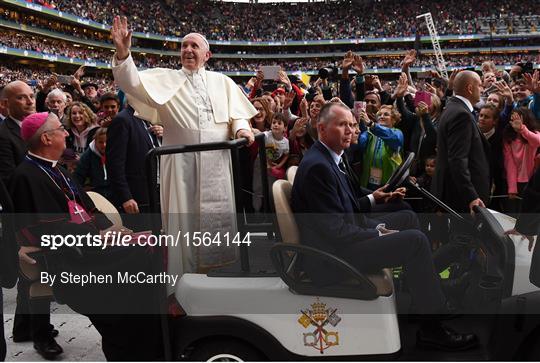 Pope Francis Address The Festival Of Families at Croke Park