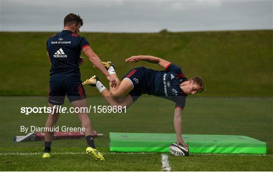 Munster Rugby Squad Training and Press Conference