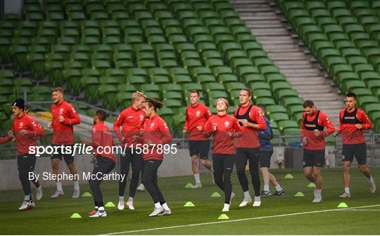 Denmark Training Session & Press Conference