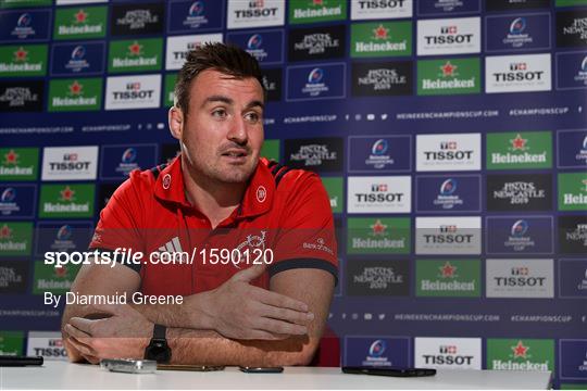 Munster Rugby Press Conference and Squad Training