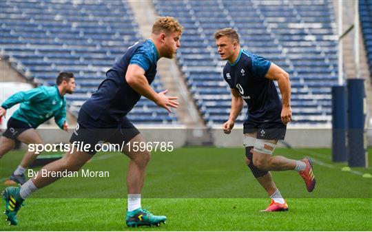 Ireland Rugby Squad Training and Press Conference