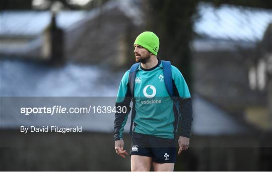 Ireland Rugby Squad Training and Press Conference