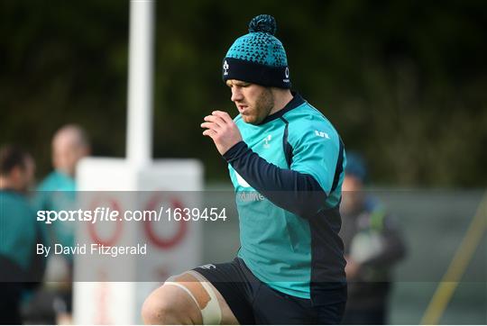 Ireland Rugby Squad Training and Press Conference