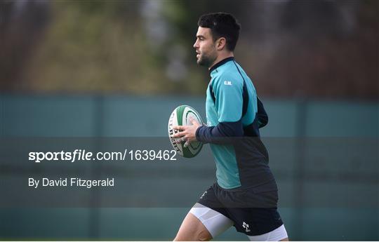 Ireland Rugby Squad Training and Press Conference