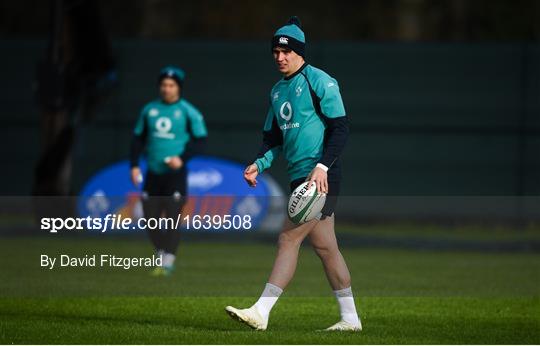 Ireland Rugby Squad Training and Press Conference