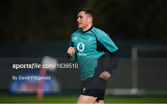 Ireland Rugby Squad Training and Press Conference