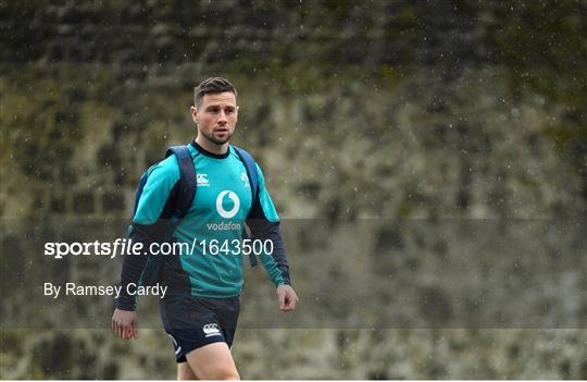 Ireland Rugby Squad Training and Press Conference