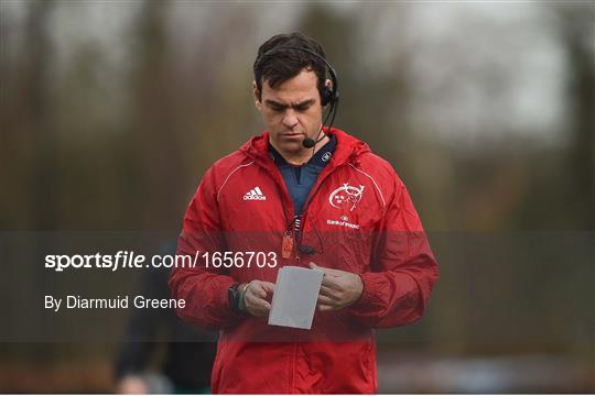 Munster Rugby Squad Training and Press Conference