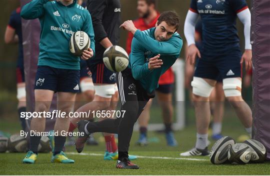 Munster Rugby Squad Training and Press Conference