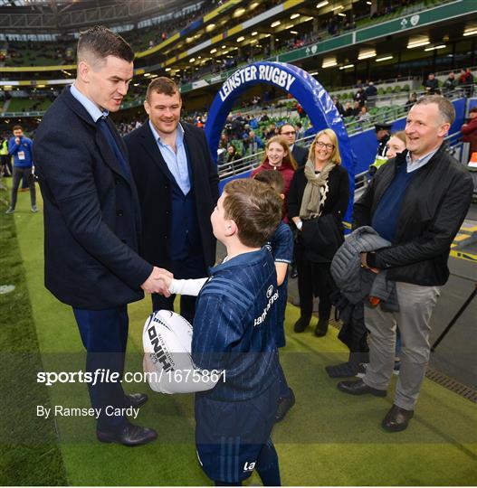 Mascots at Leinster v Ulster - Heineken Champions Cup Quarter Final