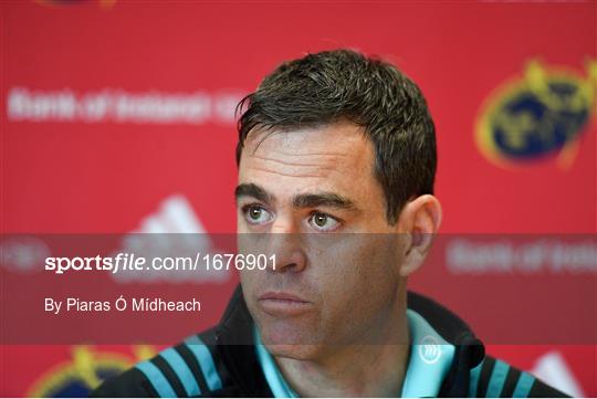 Munster Rugby Press Conference and Squad Training