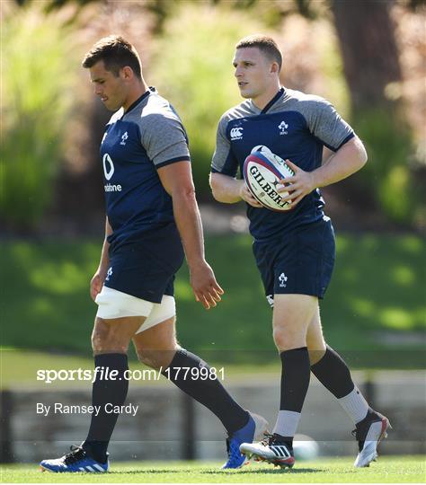 Ireland Rugby Squad Training and Press Conference