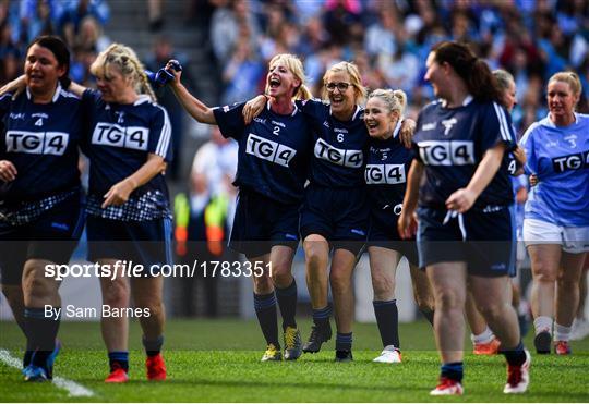 Gaelic4Mothers and Others game during Dublin v Cork - TG4 All-Ireland Ladies Senior Football Championship Semi-Final