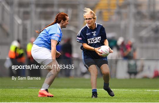 Gaelic4Mothers and Others game during Dublin v Cork - TG4 All-Ireland Ladies Senior Football Championship Semi-Final