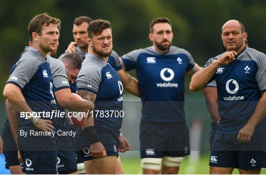 Ireland Rugby Squad Training and Press Conference