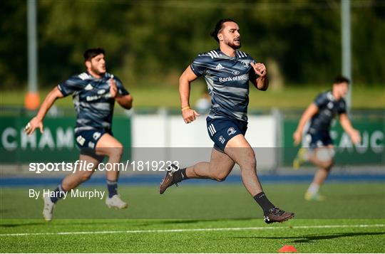 Leinster Rugby Squad Training and Press Conference