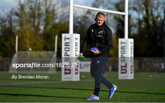 Munster Rugby Squad Training and Press Conference