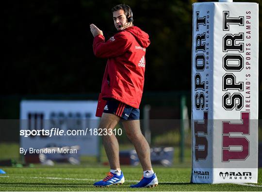 Munster Rugby Squad Training and Press Conference