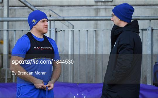 Leinster Rugby Squad Training and Press Conference