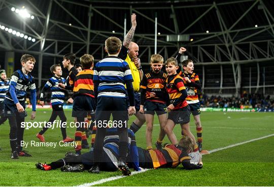 Bank of Ireland Half-Time Minis at Leinster v Northampton Saints - Heineken Champions Cup Pool 1 Round 4