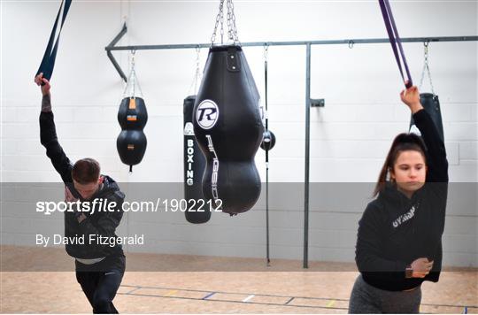 Boxer Gary Cully Training Session