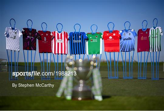 2021 SSE Airtricity Premier Division, First Division & Women's National League Jersey's and Trophies