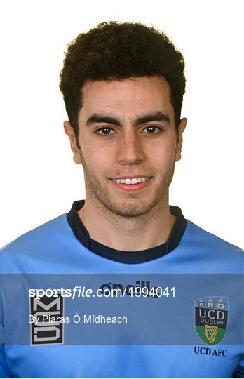 UCD AFC Squad Portraits 2021