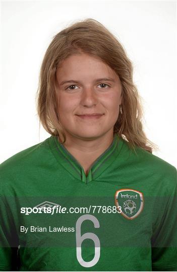 Republic of Ireland Women's U17 Squad Headshots