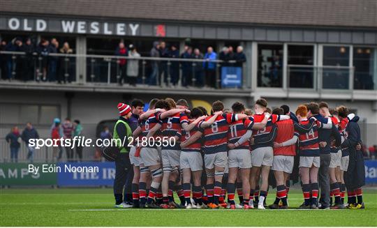 Gonzaga College v Wesley College - Bank of Ireland Leinster Rugby Schools Senior Cup 2nd Round