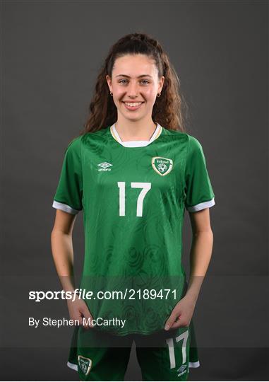 Republic of Ireland Women U17's Squad Portraits
