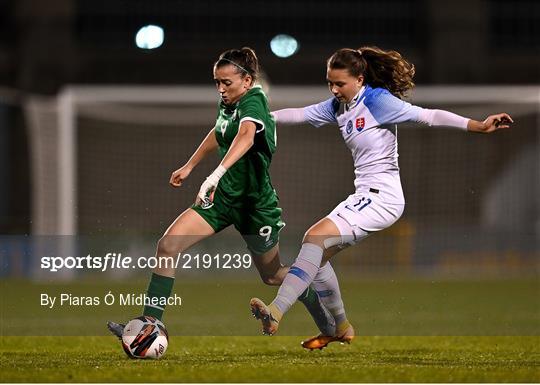 Republic of Ireland v Slovakia - UEFA EURO2022 Women's U17 Round 2 Qualifier