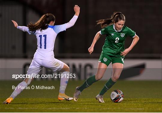 Republic of Ireland v Slovakia - UEFA EURO2022 Women's U17 Round 2 Qualifier