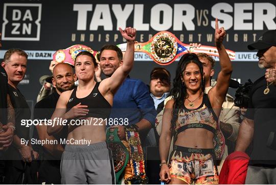 Katie Taylor v Amanda Serrano - Weigh Ins