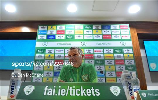 Republic of Ireland U21's Press Conference & Training Session