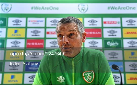 Republic of Ireland U21's Press Conference & Training Session