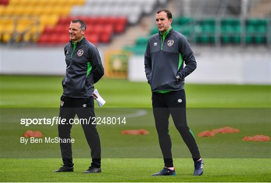 Republic of Ireland U21's Press Conference & Training Session