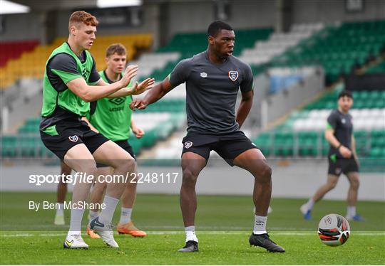 Republic of Ireland U21's Press Conference & Training Session