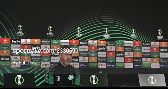 Shamrock Rovers Squad Training Session and Media Conference