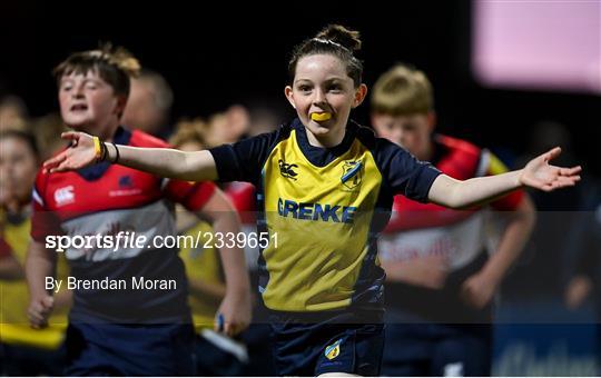 Half-time Minis at Leinster v Benetton - United Rugby Championship