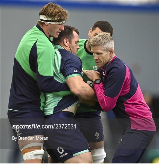 Ireland Rugby Squad Training and Media Conference