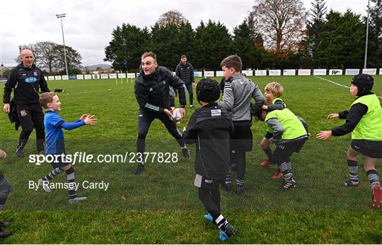 Leinster Rugby Players Join Dundalk RFC Minis for Their Training Session