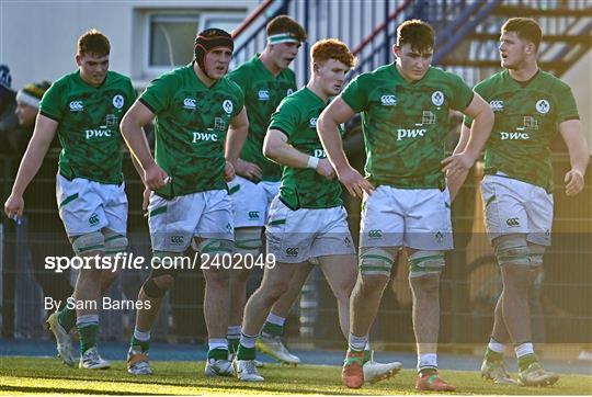 Ireland v Italy - U20 Rugby International Friendly