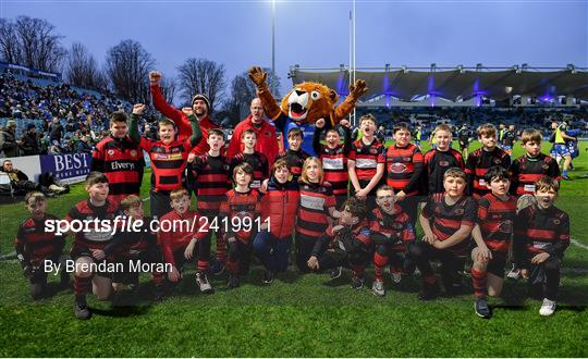 Bank of Ireland Half-Time Minis at Leinster v Cardiff - United Rugby Championship